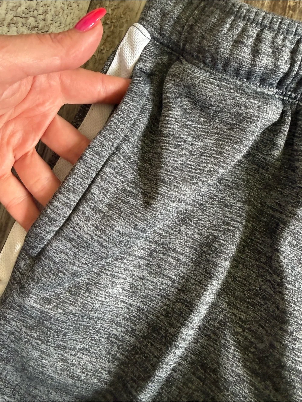 2 for $20 sale: Place Sport gray Athletic Track Pants with White Side Stripe -